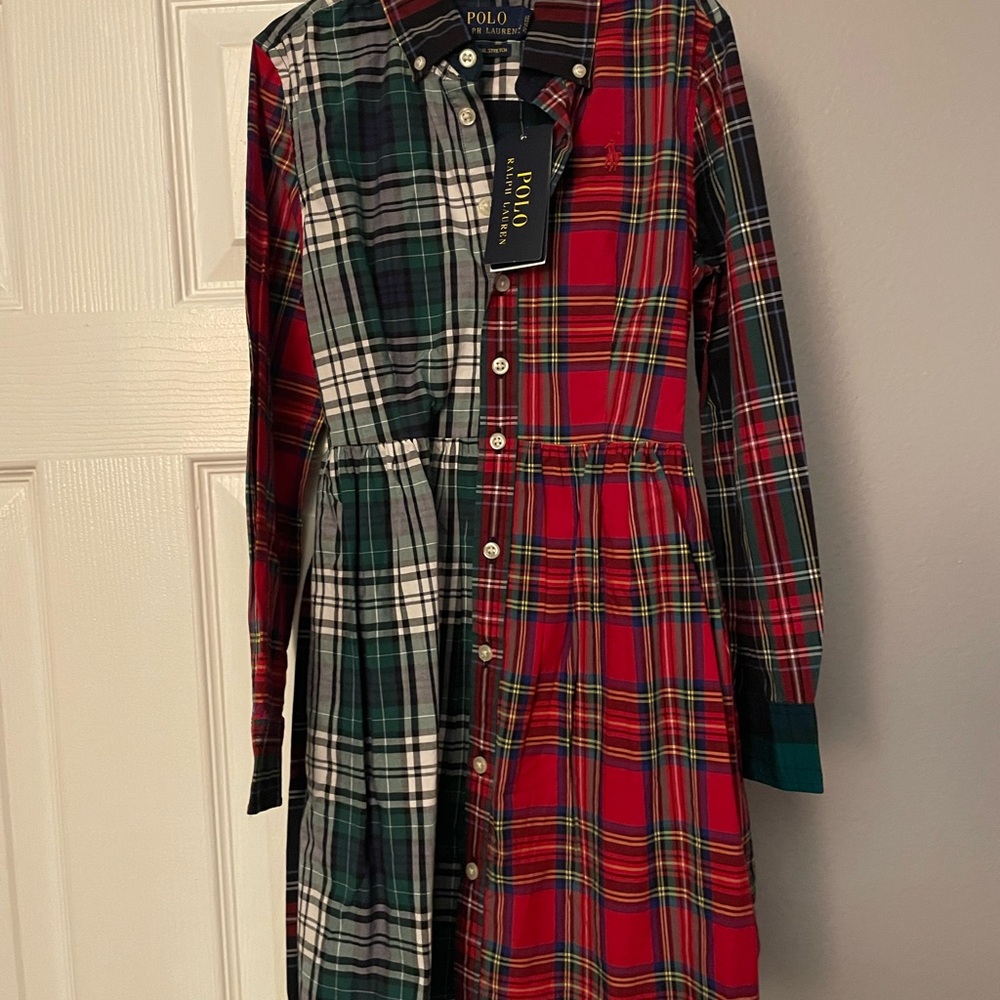 Polo by Ralph Lauren Kids Plaid Dress - Red and Green